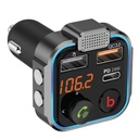 Smart car charger FM Transmitter With 24W PD Port
