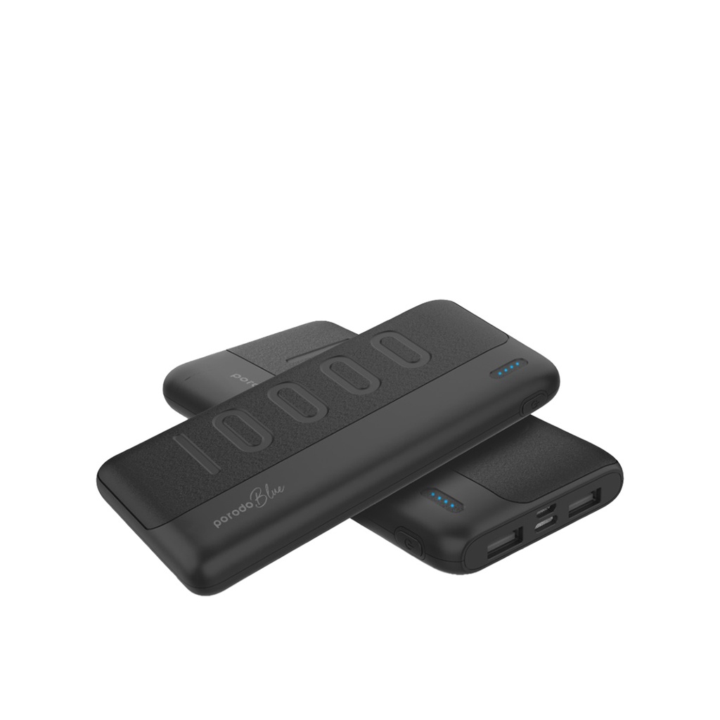 Porodo Blue Slim Power Bank Dual USB-A Output