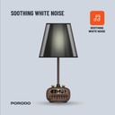 Porodo Lifestyle Retro Desk Lamp with White Noise and Bluetooth Speaker - Black