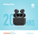 Porodo Blue Deep Bass Wireless Earbuds 3
