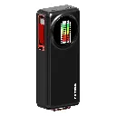 Porodo 10000mAh Animated Display Power Bank 68Cm Retractable Type-C - Black