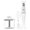 Porodo Lifestyle Powerful Hand Blender Food Chopper & Whisker - White