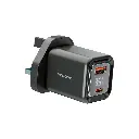Porodo Dual-Port | Digital Display Quick Charger - Black