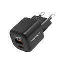 Porodo Dual Port Wall Charger - Black