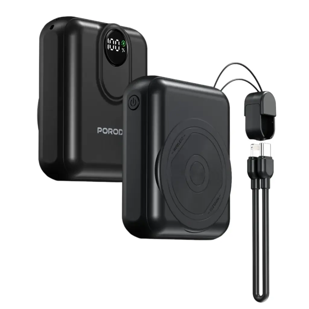Porodo 10000mAh MagSafe Power Bank - Black