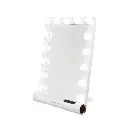 Porodo Lifestyle Hollywood Vanity Lighted Mirror - White/Rose Gold