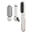 Porodo 3-In-1 Cordless Hair Styling Tool Hair Straightener & Curling Iron - White