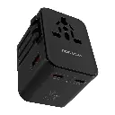 Porodo GaN Universal Travel Multi-Port Quick Charger – Black