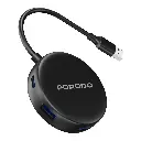 Porodo USB 3.0 Multi-Port Hub - Black