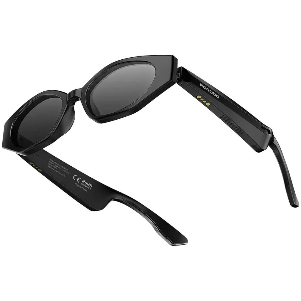 نظارات شمسية ذكية من بورودو لايف ستايل تيفورا أوديو - أسود
