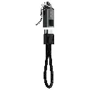 Porodo Chargeloop Keychain Data Cable USB-C to USB-C - Black