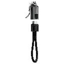 Porodo Chargeloop Keychain Data Cable USB-C to Lightning - Black
