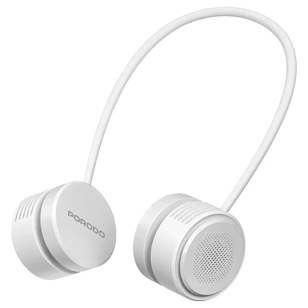 Porodo Lifestyle AirFlex Bladeless Neck Fan - White