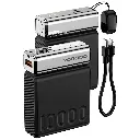 Porodo Chrome Volt 10000mAh Power Bank - Black