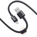 Porodo USB-A to Lightning Braided Cable - Black