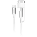 Porodo 2-in-1 Cable MagSafe 3 Charging Cable with USB-C to USB-C - White