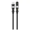 Porodo Powerglow 4-In-1 High-Speed Charging Cable PD 240W - Black