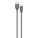 كابل بورودو سيليكون USB-A إلى Lightning - أسود