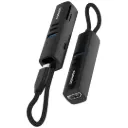 Porodo 7-In-1 Multi-Port USB Hub with 5Gbps Transfer Speed - Black
