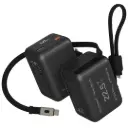 Porodo Voltra 10000mAh Power Bank with Retractable Type-C Cable - Black