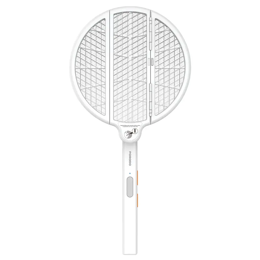 قاتل الحشرات الكهربائي القابل للطي بورودو لايف ستايل سوات – أبيض