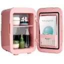 Porodo Frostlite Cooling Mini Makeup Fridge with LED Mirror - Pink