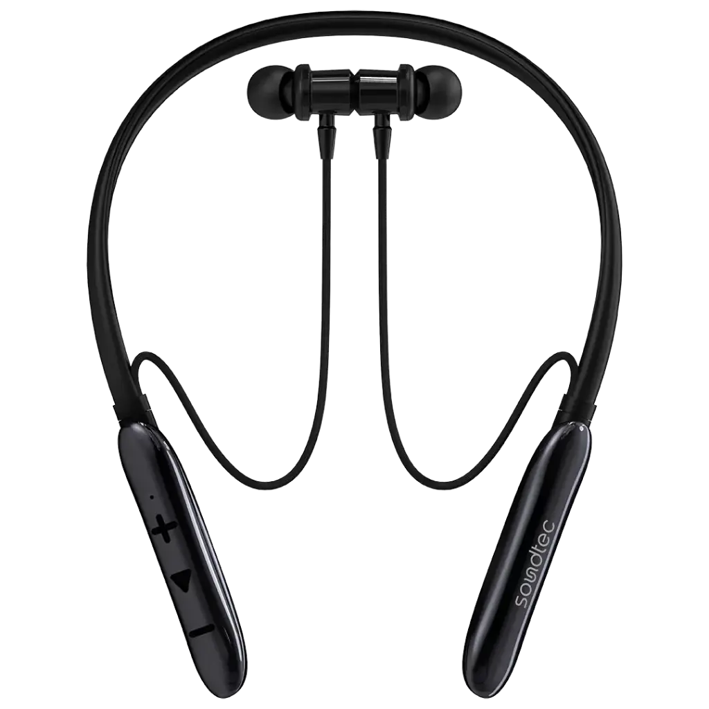 سماعات أذن Porodo Soundtec Auraband Neckband ENC مع محرك قوي 13 مم