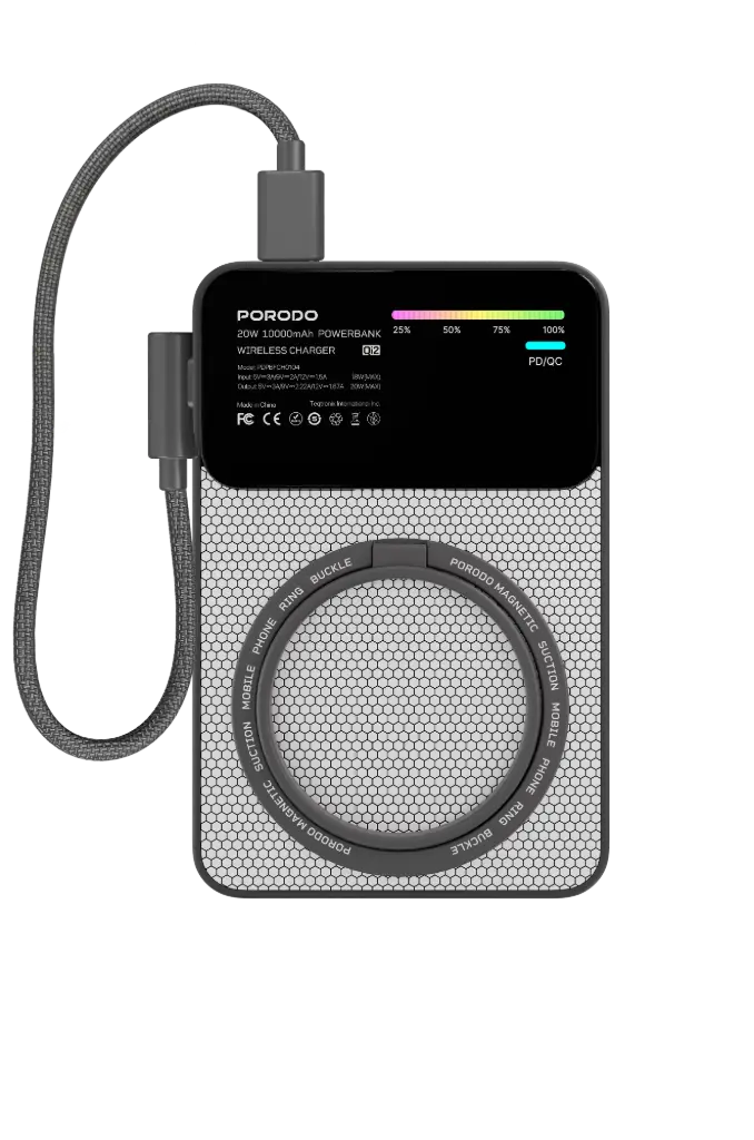 Porodo Yas 10000mAh Power Bank Magsafe Charging - Gray