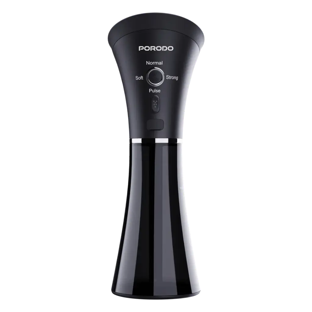 Porodo Lifestyle Opto Electric Ear Wax Cleaner with Omnidirectional Sprinkler Nozzle - Black