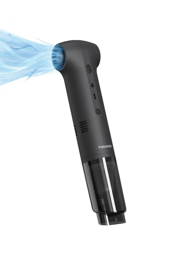 Porodo Tornado Dual Car Vacuum Cleaner & Blower - Black
