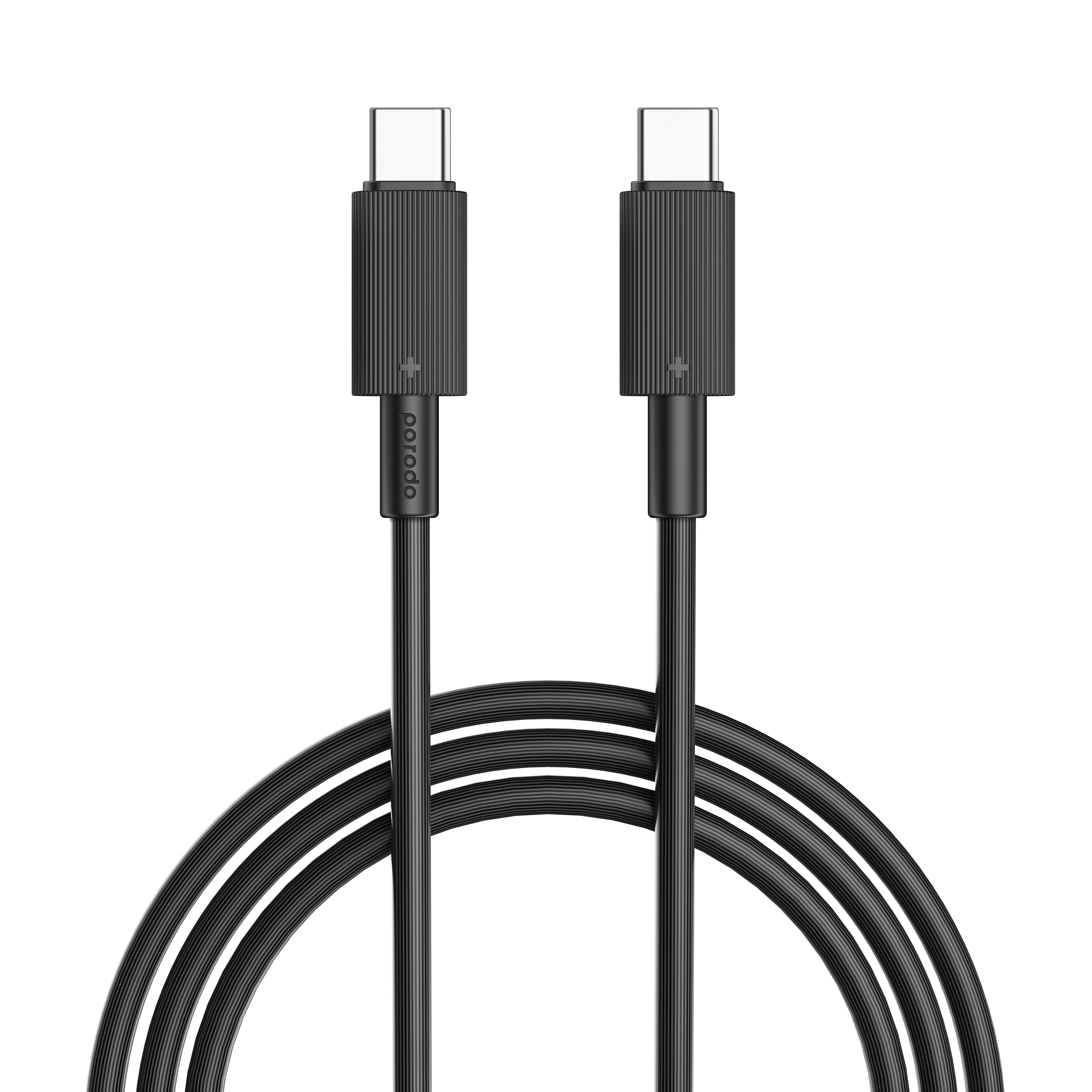 Porodo USB-C to USB-C Durable Charging Cable 3M Black