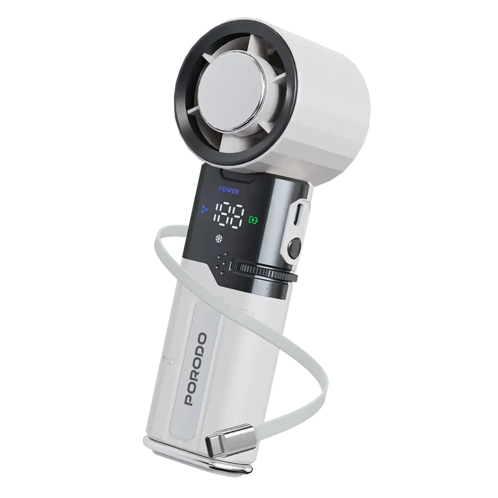 Porodo Lifestyle Chillo Plus Rechargeable Ice Cooling Fan