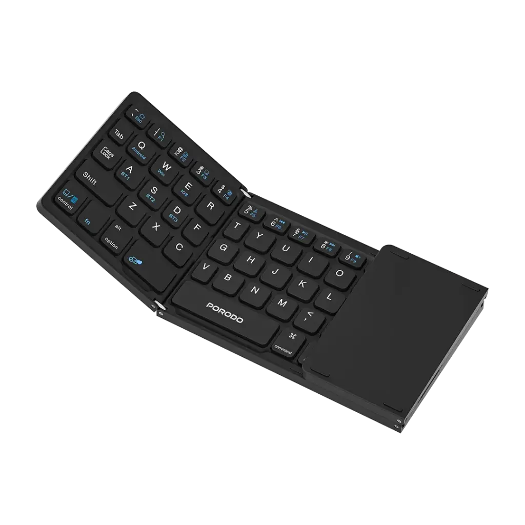 Porodo Minima Slim Folding Keyboard With Integrated Numpad & Touchpad