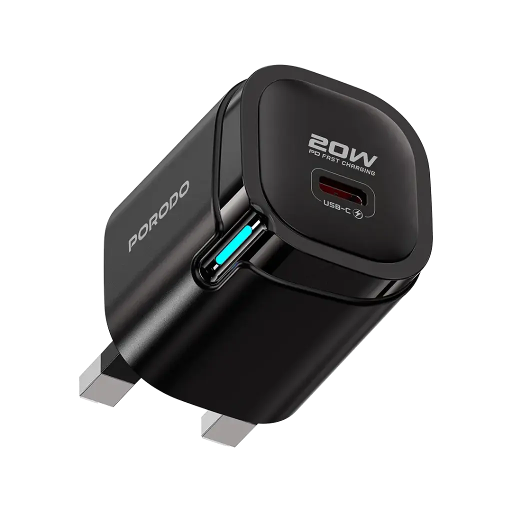 Porodo Tekto USB-C Wall Adapter - Black
