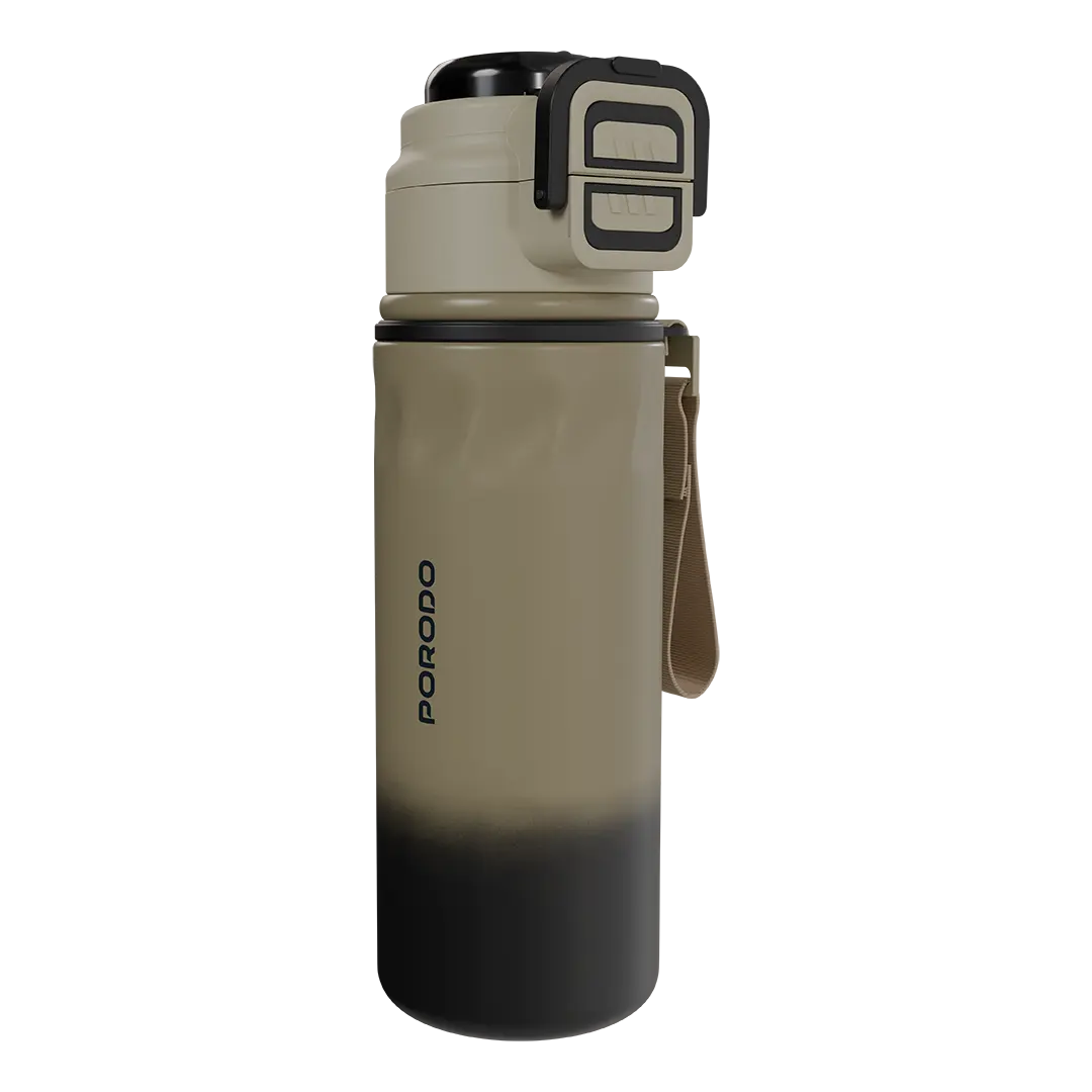 Porodo Lifestyle Powersip Sports Water Bottle with Strap Handle