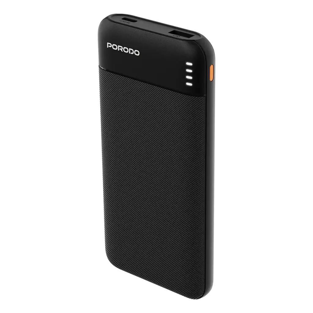 Porodo Luna Pro Power Bank with USB Multi-Port Charging - Black