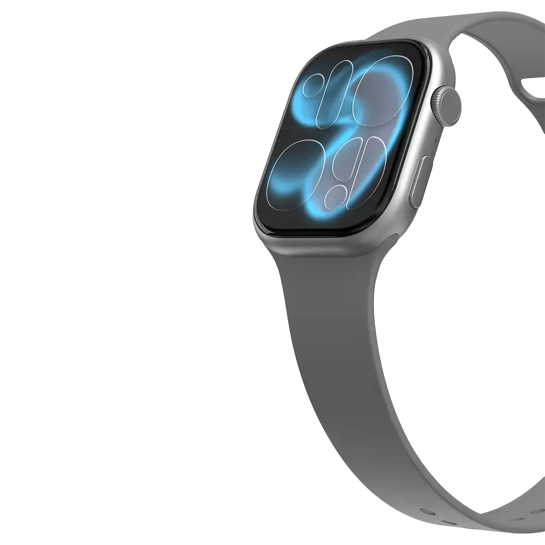 [PDMAX11SL] ساعة بورودو آيروفيت II الذكية شاشة 2.01 بوصة (الجيل 11، 46 ملم) (فضي)