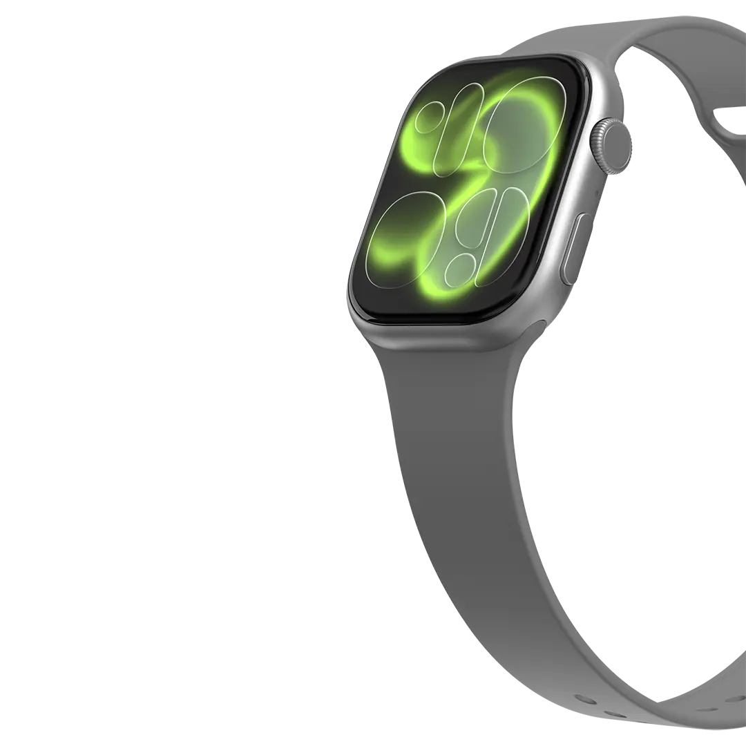 [PDS11SL] Porodo AeroFit II 1.75" Smartwatch - Black (Silver)
