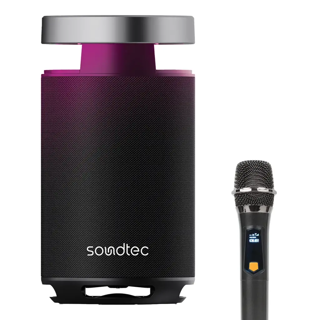 Porodo Soundtec Tiesto Portable Karaoke Speaker - Black
