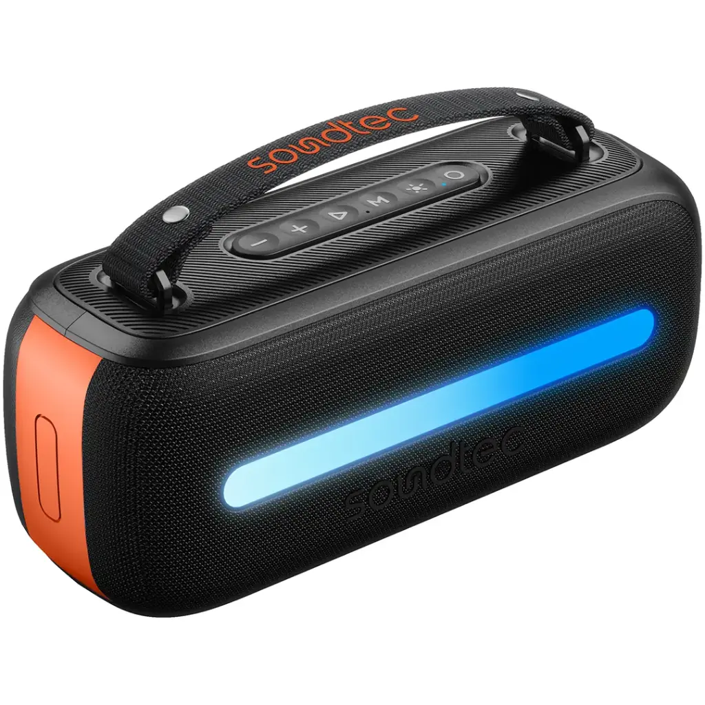Porodo Soundtec Gala Lite Portable RGB Speaker - Black