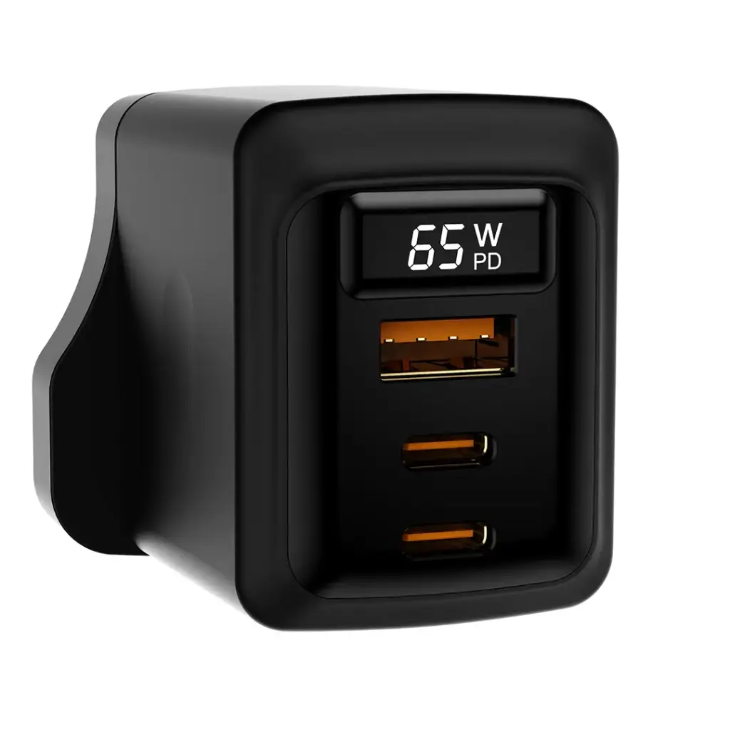 Porodo GaN 65W Multi-Port Wall Charger 