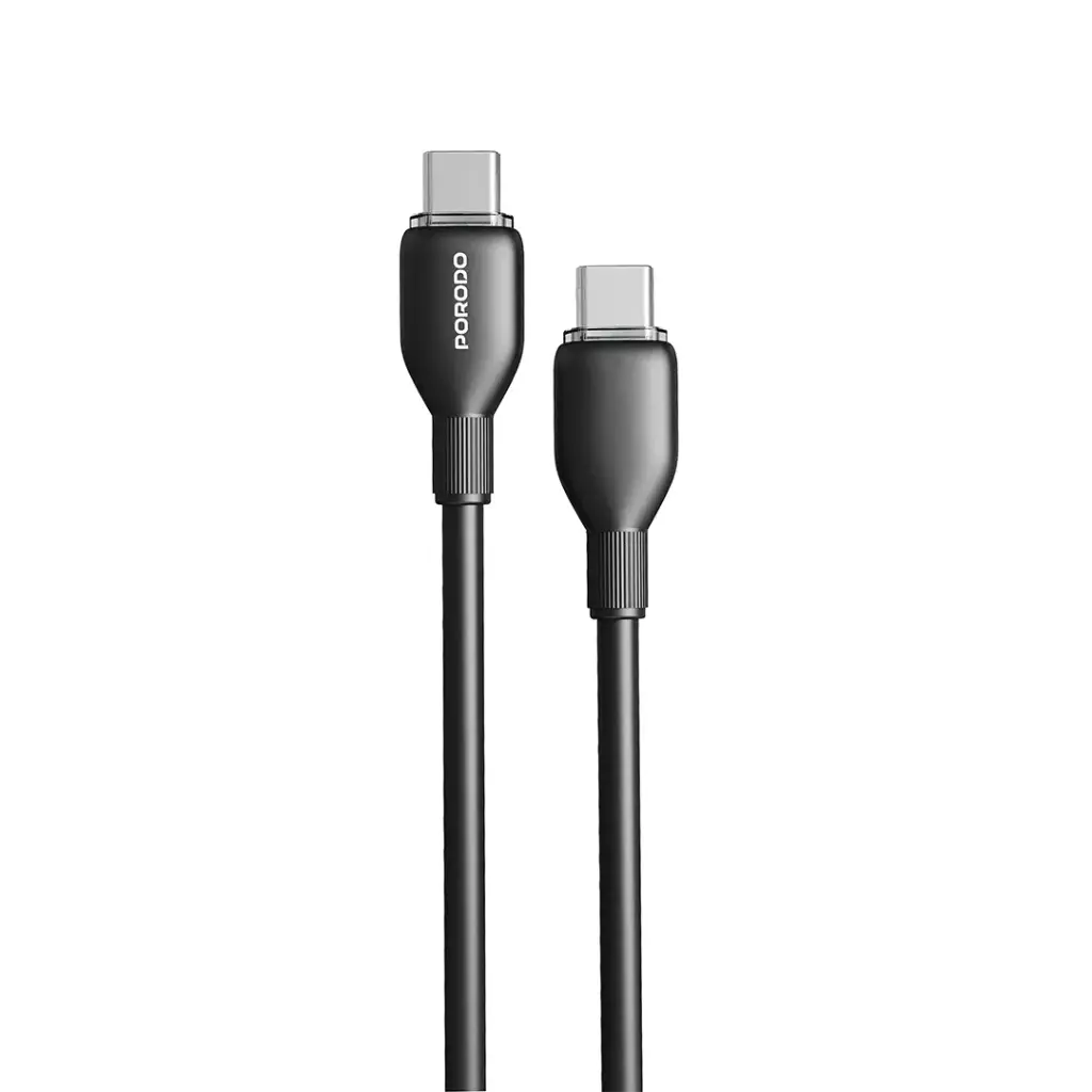 كابل شحن ونقل بيانات USB‑C إلى USB‑C من ‎Porodo – شحن سريع