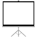 Porodo 100" Portable Projection Screen with Stable Tripod Stand - White