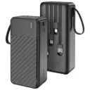 Porodo Piano 30000mAh Power Bank with Integrated Cables - Black