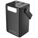 Porodo Lara 80000mAh Power Bank with Integrated Cables & Flashlight - Black