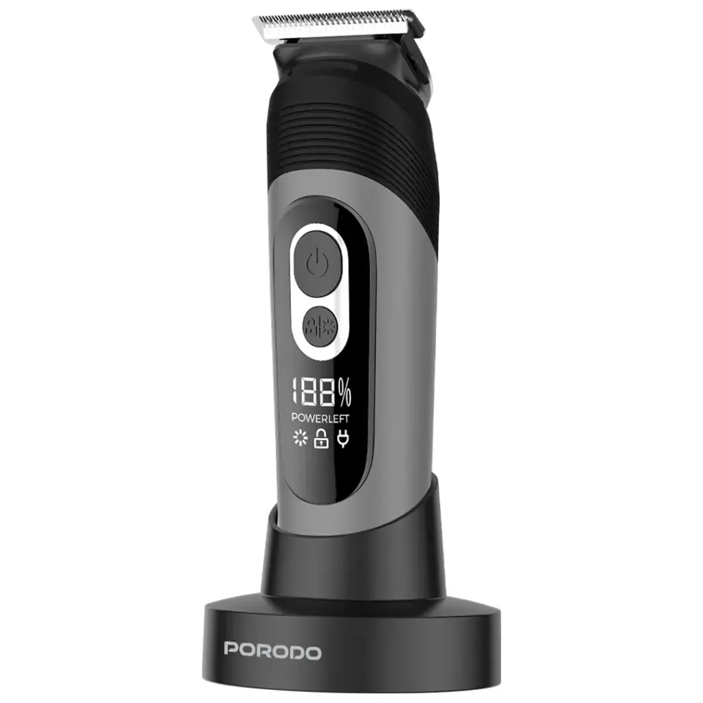 Porodo Lifestyle 2-IN-1 Full-Body Grooming Kit Beard, Hair & Body - Black