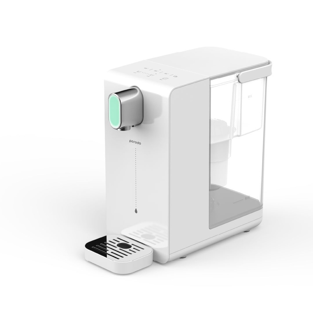 Porodo Lifestyle Instant Hot Water Dispenser With Automatic Ambient Lighting - White