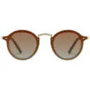 Porodo Lifestyle Riviera Round Frame Sunglasses - Gold
