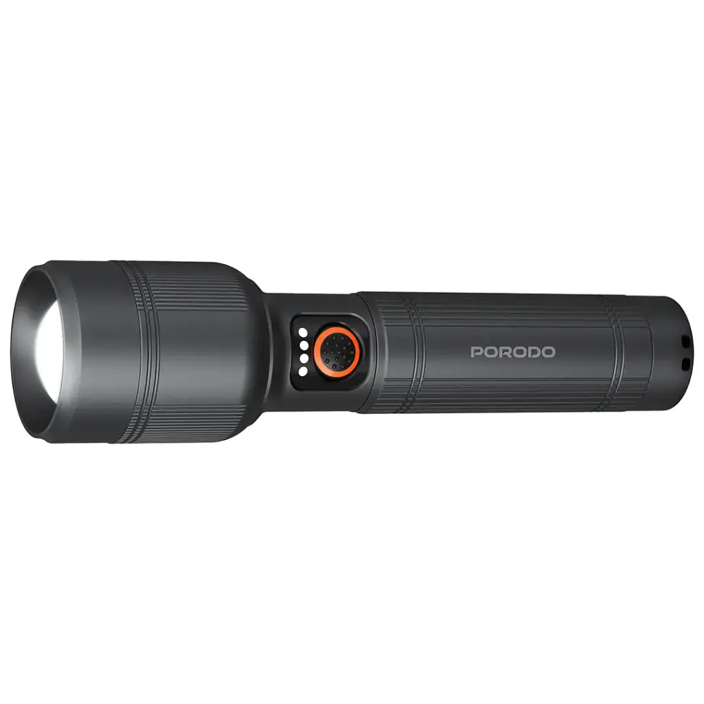 Porodo Lifestyle Lumalite 2500 Rechargeable Flashlight - Grey