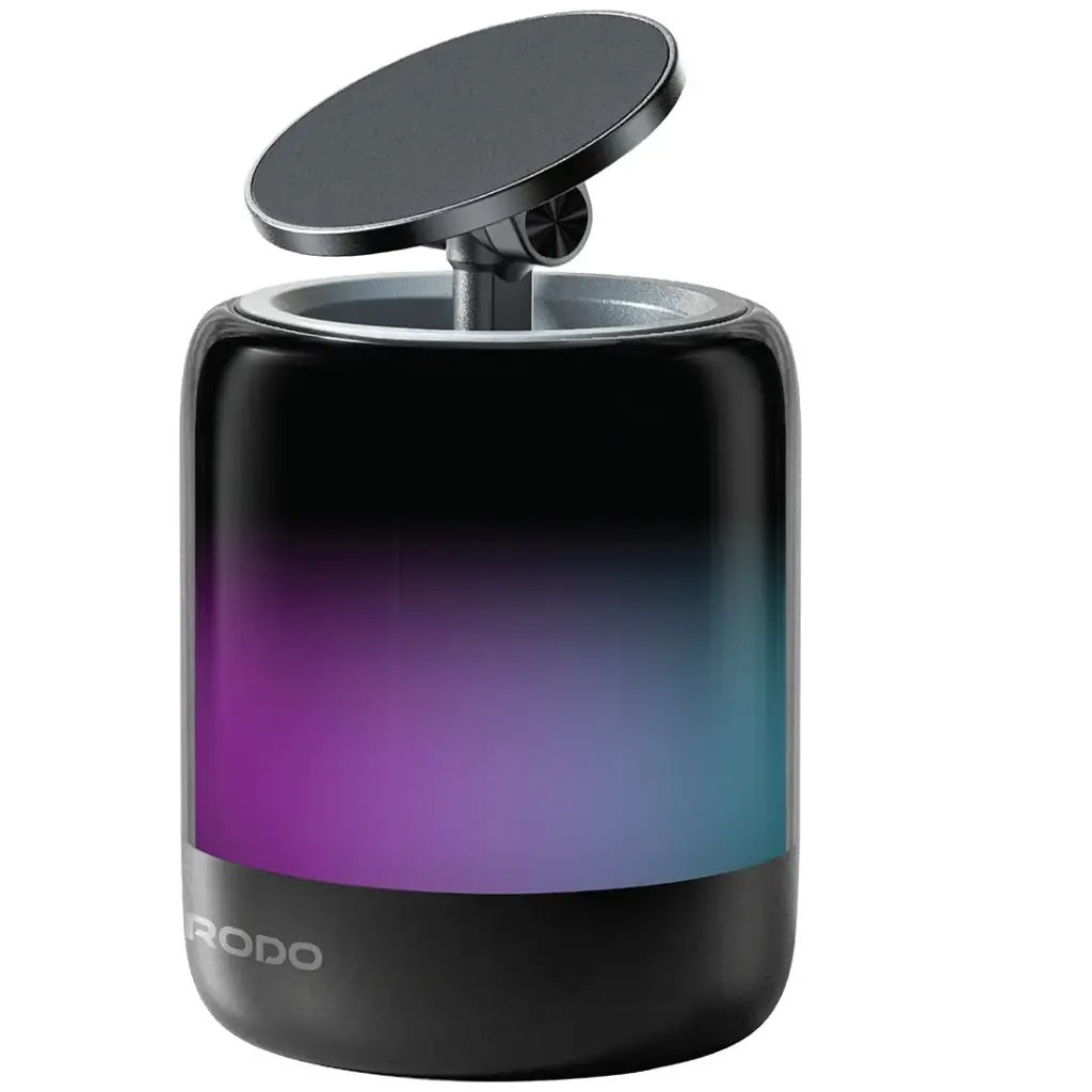 حامل هاتف وسماعة بوروودو سينك جلو مع أضواء إيقاعية